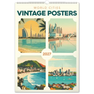 Falinapt�r Vintage Posters ? World Cities 2027, 33 � 46 cm