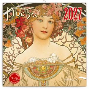 Lemeznapt�r Alphonse Mucha 2027, 30 � 30 cm