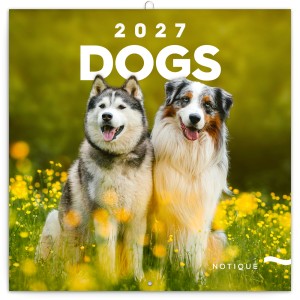 Lemeznapt�r Dogs 2027, 30 � 30 cm