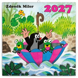 Lemeznapt�r The Little Mole 2027, DIY: 50 stickers, 30 � 30 cm
