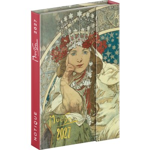 M�gnessel z�r�d� agenda Alphonse Mucha 2027, 11 � 16 cm