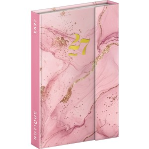 M�gnessel z�r�d� agenda Pink Marble 2027, 11 x 16 cm