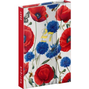 M�gnessel z�r�d� agenda Porcelain Flower 2027, 11 x 16 cm