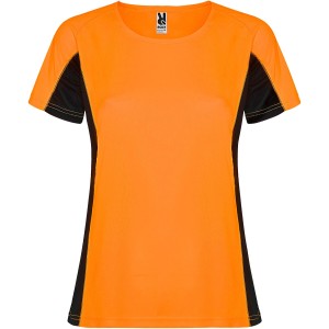 Roly Shanghai r�vid ujj� n�i sportp�l�, fluor orange, solid black