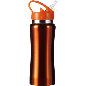 Rozsdamentes ac�l kulacs, 600 ml, narancss�rga