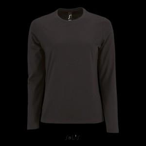 Sols Imperial hossz�ujj� n�i pamut p�l�, Deep Black